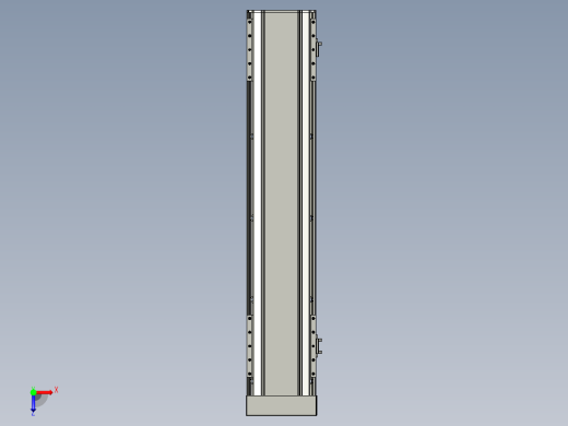 直线模组LHA170-S700-D设计图纸俯视缩略图