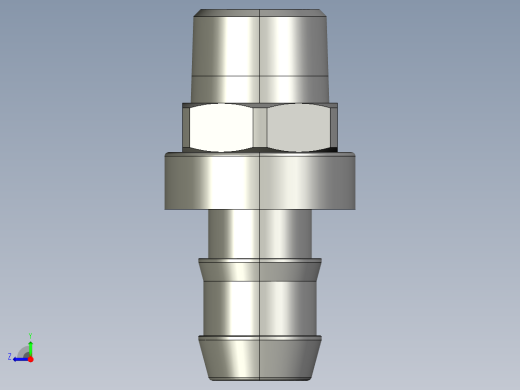 软管与硬管连接用工业通用接头0134_62_17右视缩略图