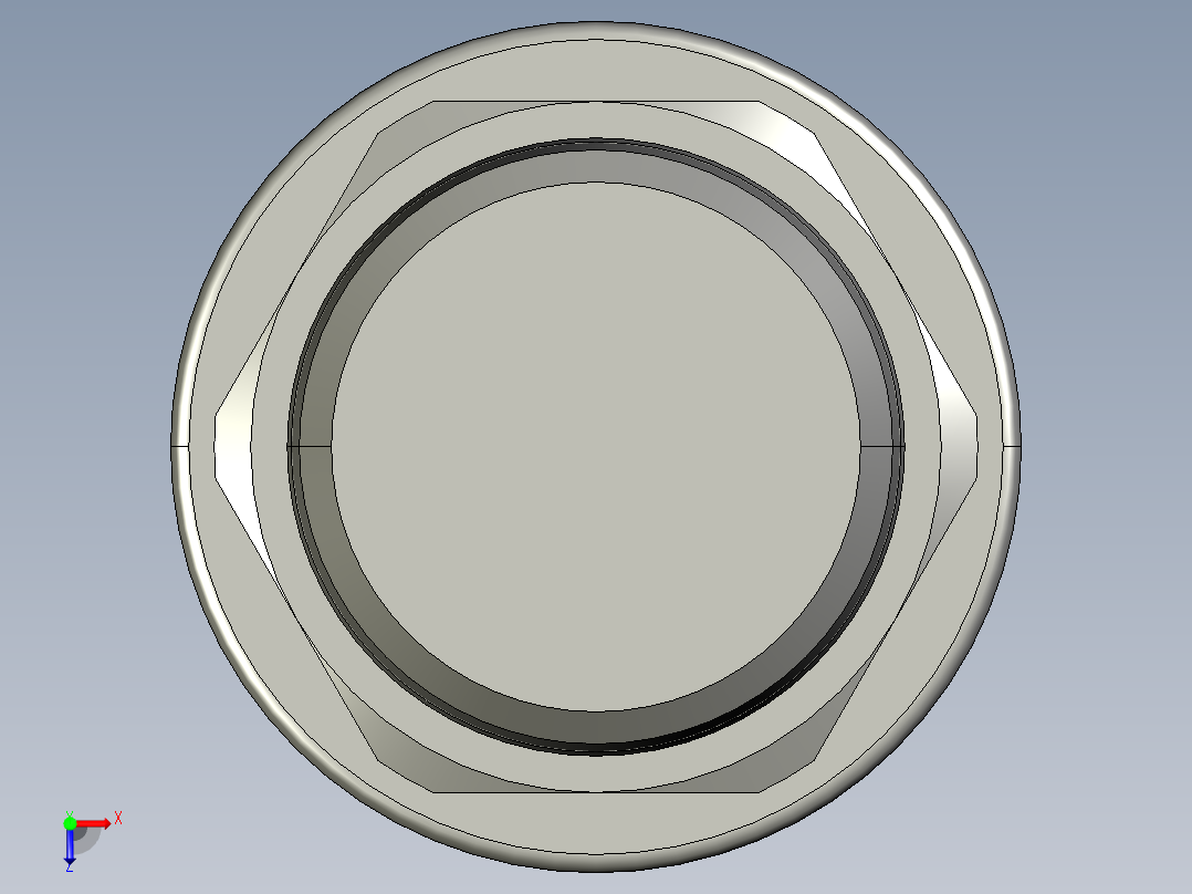 软管与硬管连接用工业通用接头0134_62_17俯视图