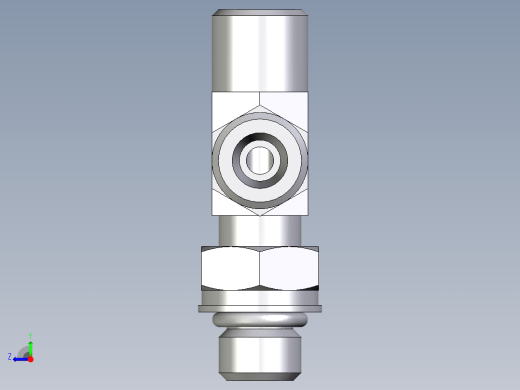 卡套式工业通用硬管接头EO_Adjustable_locknut_run_tee_LEE06SMOROMDCF右视缩略图