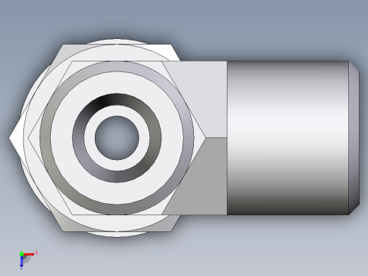 卡套式工业通用硬管接头EO_Adjustable_locknut_run_tee_LEE06SMOROMDCF俯视缩略图