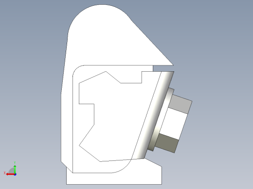 梢型鉸鏈(B)PLH-3D多系列多零件图纸模型后视缩略图