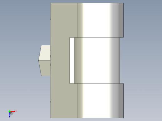 梢型鉸鏈(B)PLH-3D多系列多零件图纸模型俯视缩略图