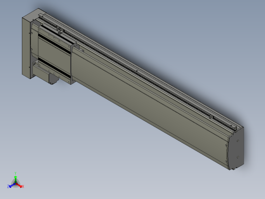 VF丝杆传动-一般环境VF22-S1000-BL正等轴测缩略图
