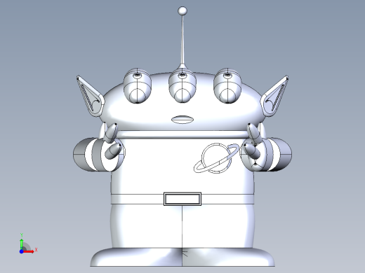 玩具总动员绿色外星 SW STP前视缩略图