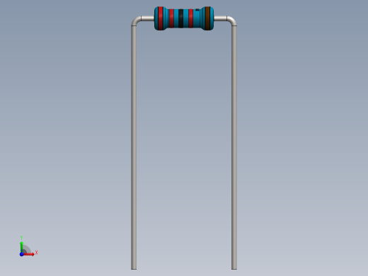 电容器 二极管 电阻器-Resistor 22K Ohm Blue前视缩略图