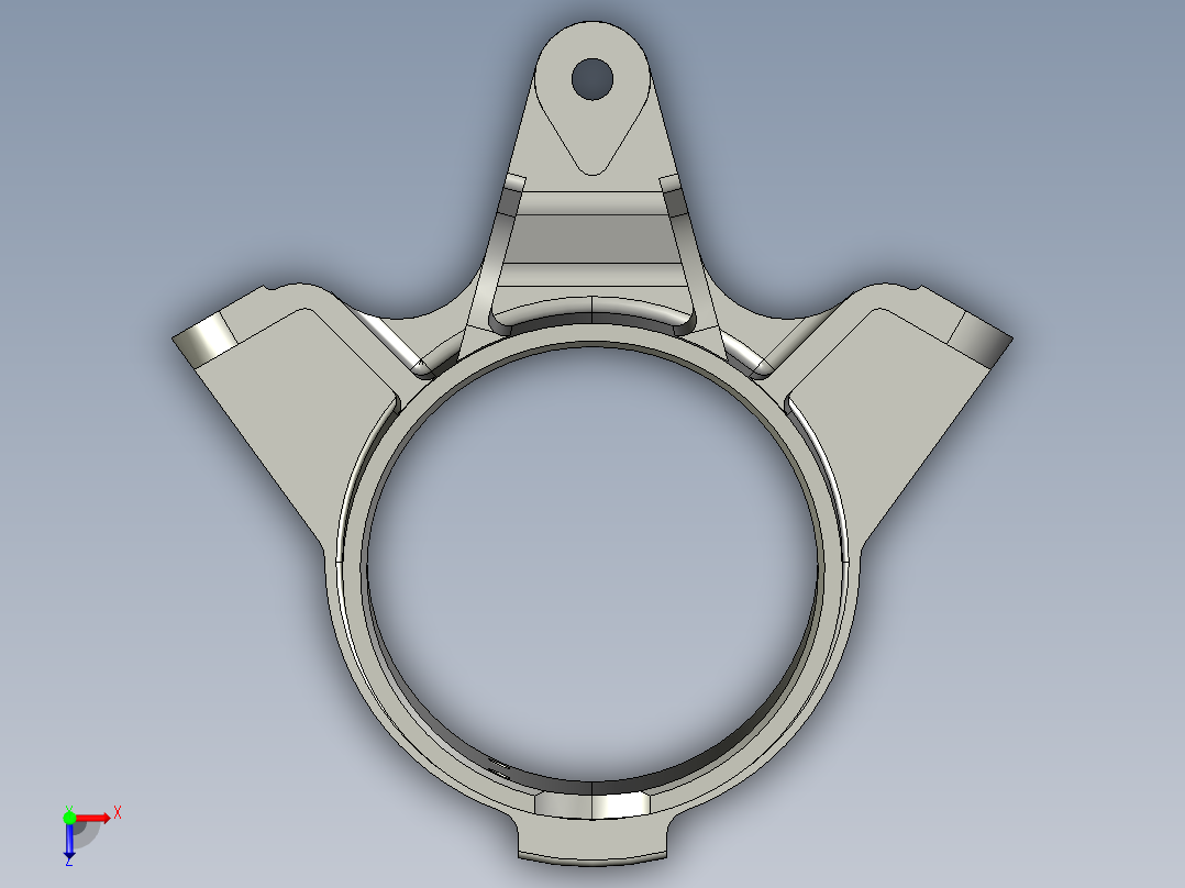 中间轴轴承支架的铣Φ155上端面夹具设计含三维二维说明书872943俯视图