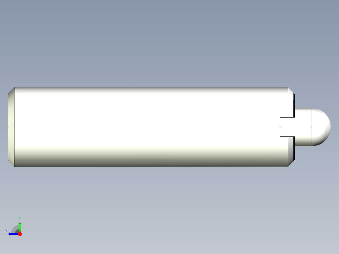 定位柱(重荷重)2206-3D多系列多零件图纸模型右视图