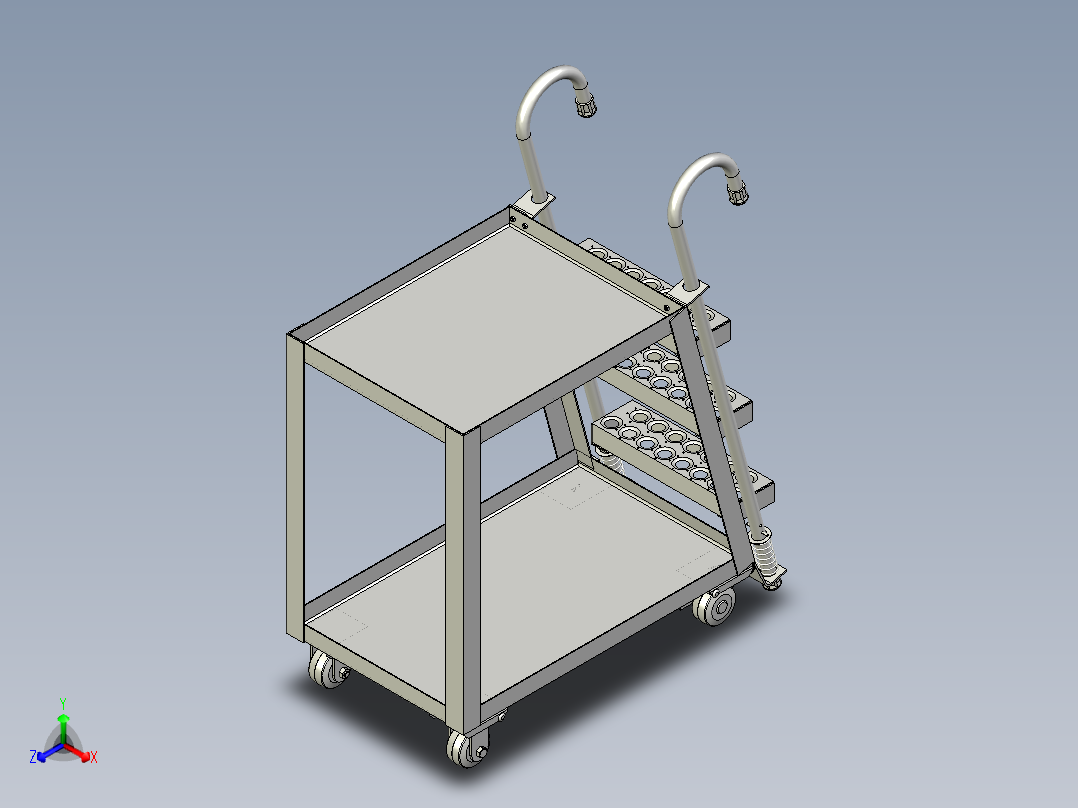 二合一云梯车正等轴测图