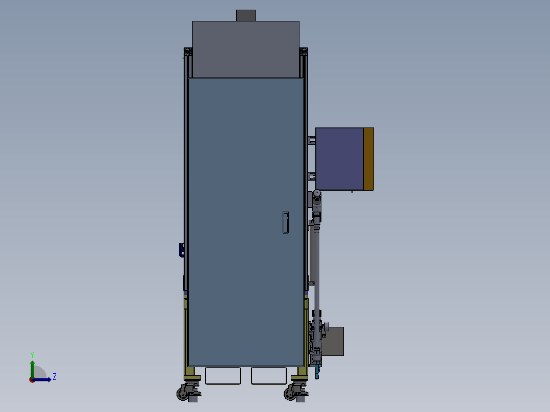 转向器轴承压装及护管翻边设备左视图