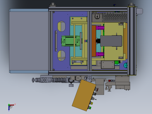 转向器轴承压装及护管翻边设备俯视缩略图