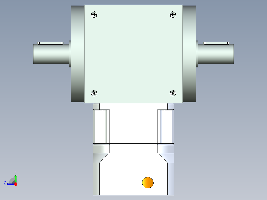 换向器PW110双轴 PGH90-L1 19-70-90-M6.stp右视图