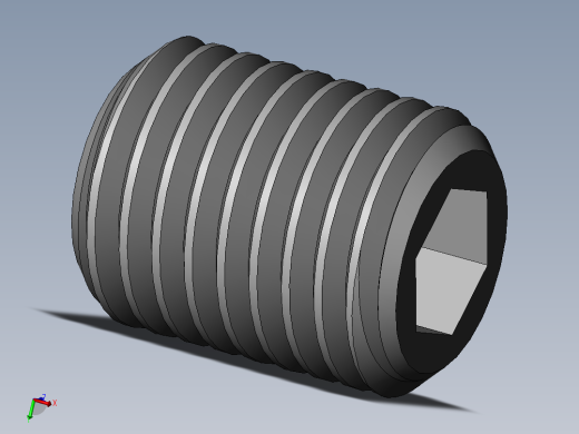 DIN 913-ISO 4026 固定螺钉-M16 L=20.SLDPRT主视缩略图