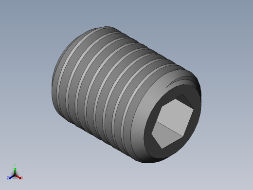 DIN 913-ISO 4026 固定螺钉-M16 L=20.SLDPRT正等轴测缩略图