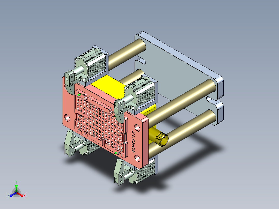 X1-CNC2笔记本CNC工装夹具三维模型-1130主视图