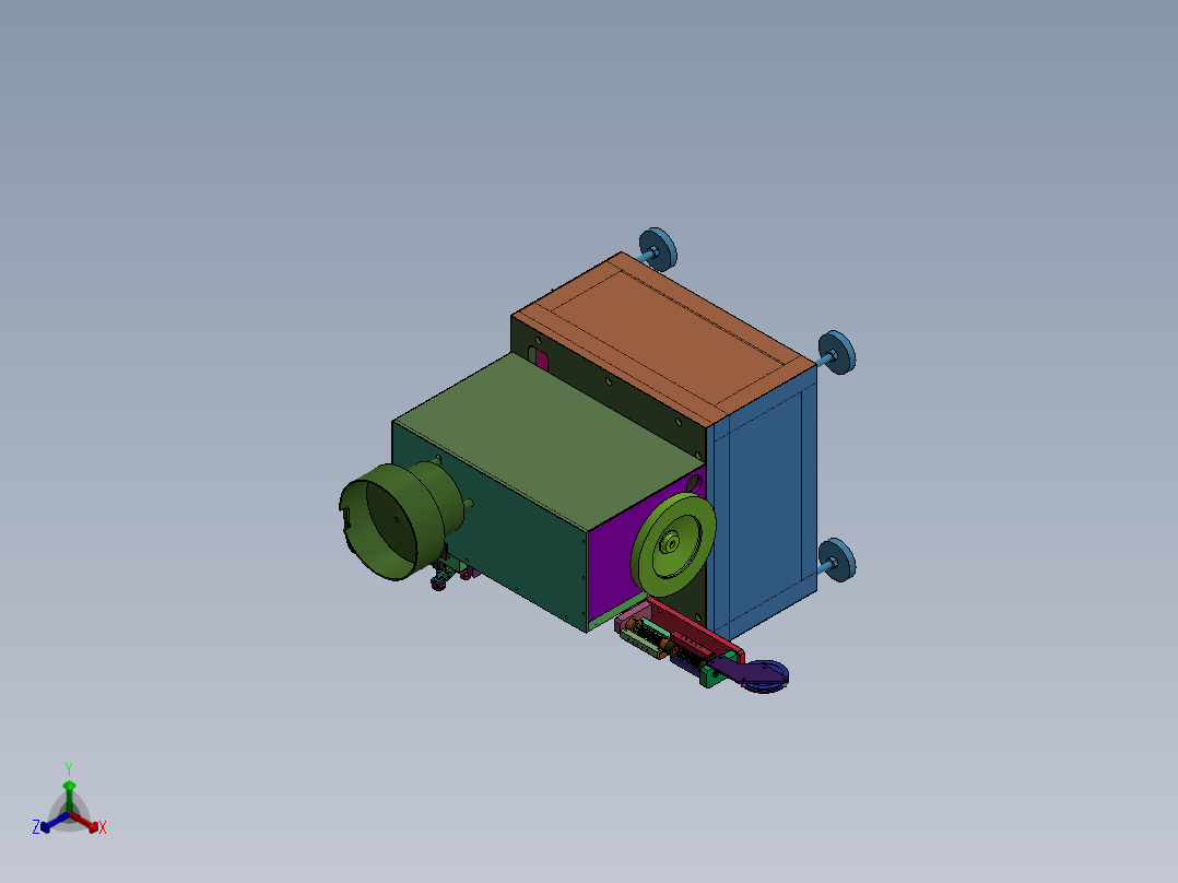 多级联动非标自动化设备sw16可编辑正等轴测图