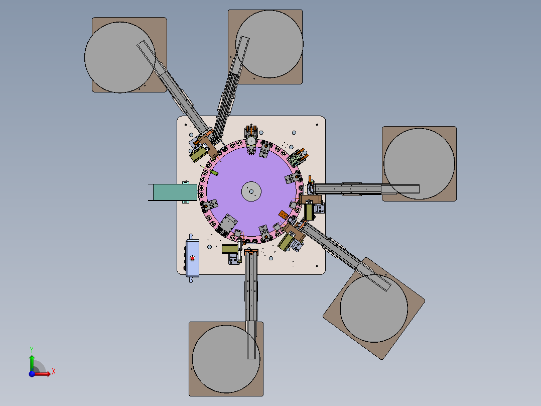 螺纹泵组装机sw17可编辑前视图