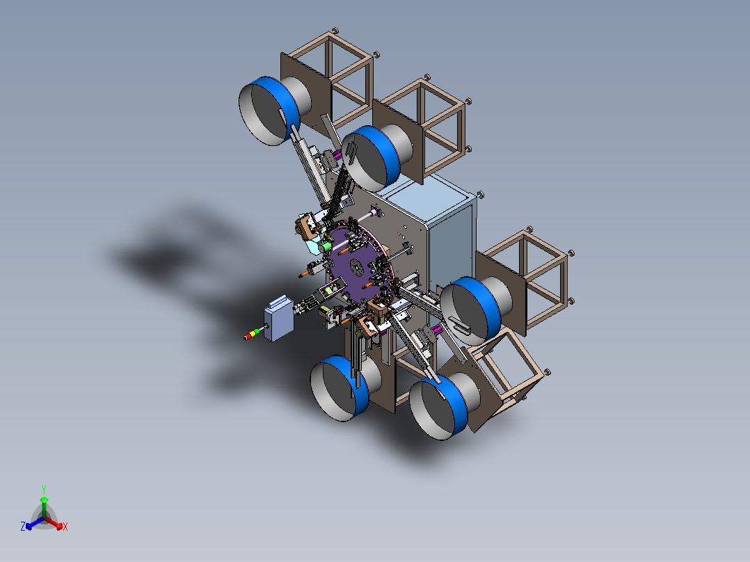 螺纹泵组装机sw17可编辑正等轴测图