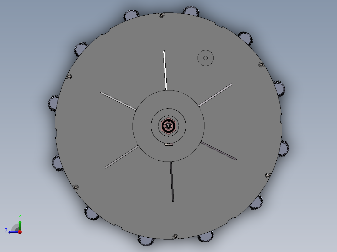 大直径桩成孔钻具右视图
