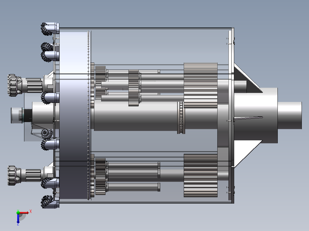 大直径桩成孔钻具俯视图
