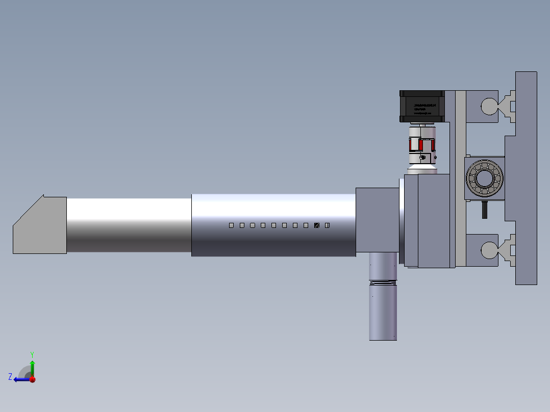 三维实体模型右视图