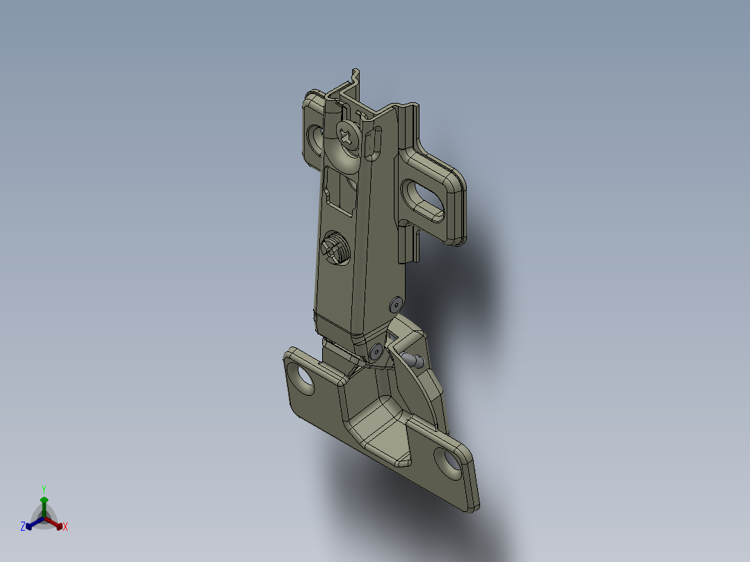铰链、-铰链hinge-110-d正等轴测图
