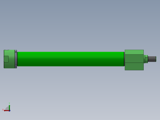 焊接式液压缸（带前脚）63x45x602 mm后视缩略图