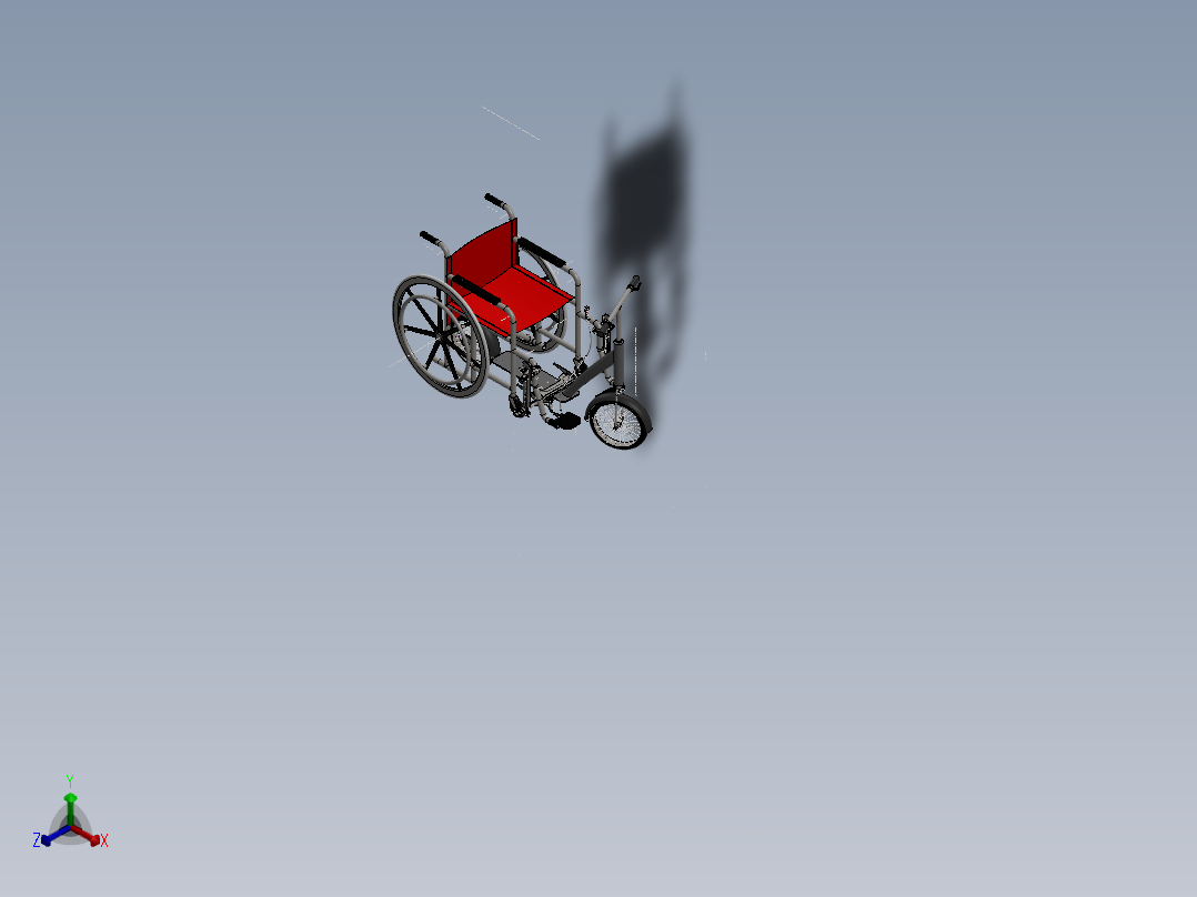 轮椅(31)正等轴测图