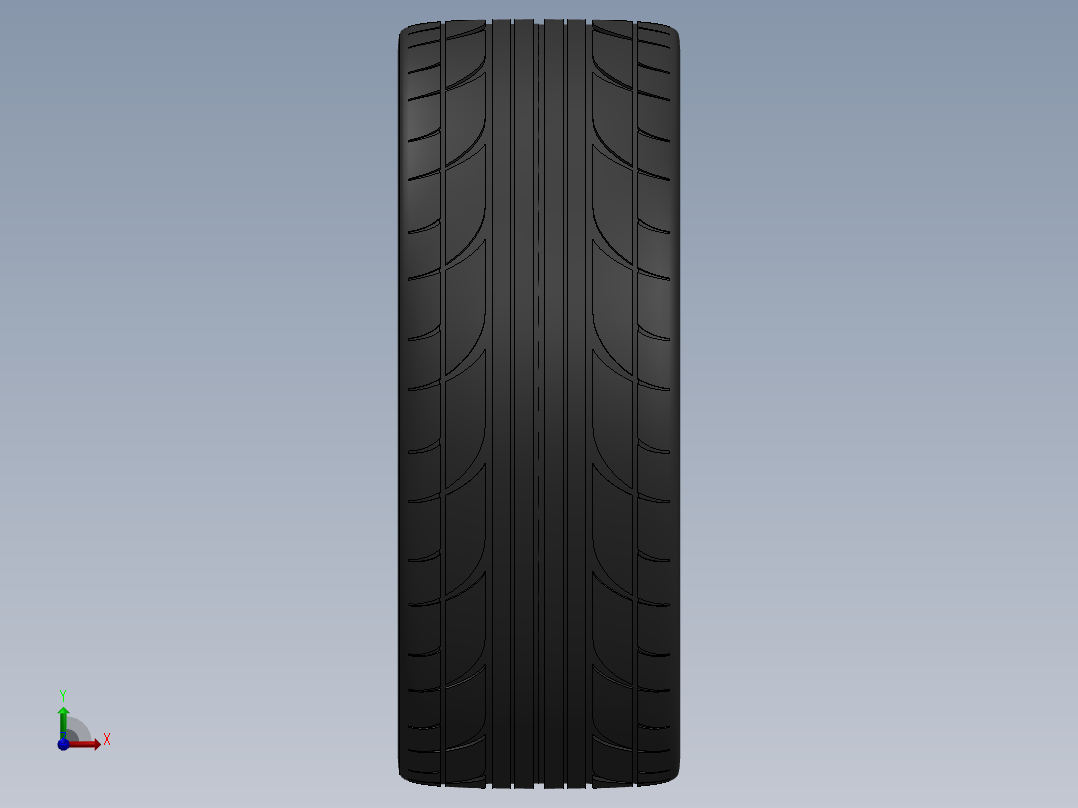 轮毂、轮胎(133)前视图