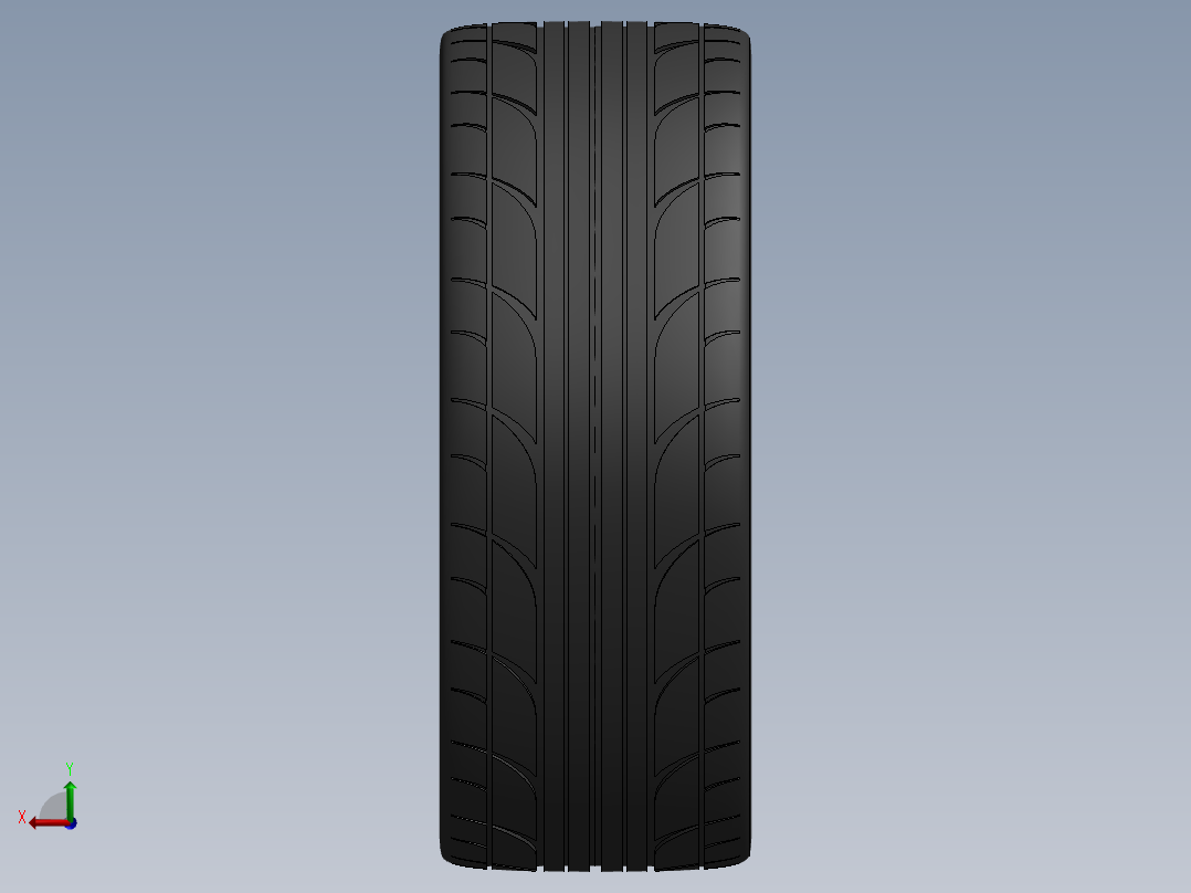 轮毂、轮胎(133)后视图