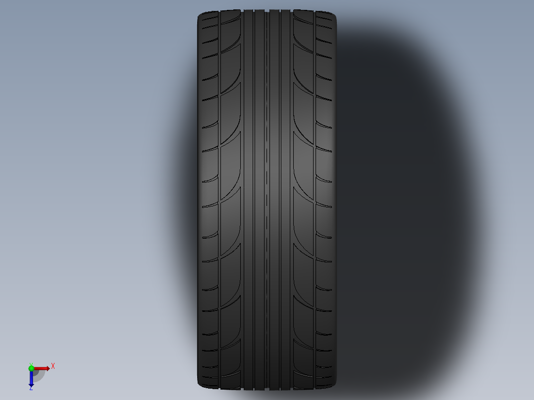 轮毂、轮胎(133)俯视图