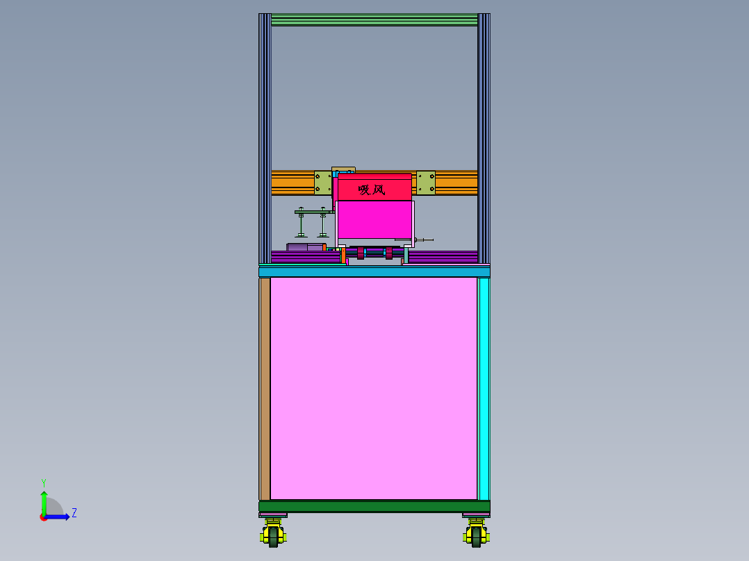 新电路控制板吹风机左视图