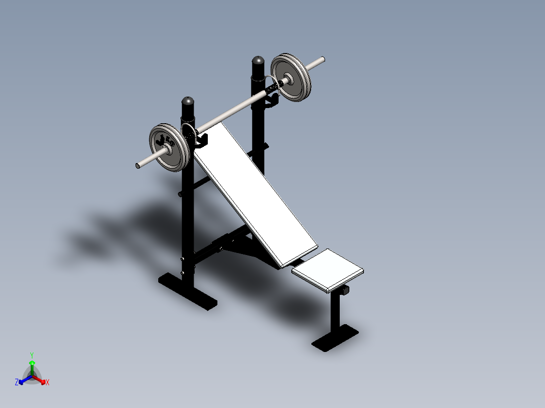 健身器材(11)正等轴测图