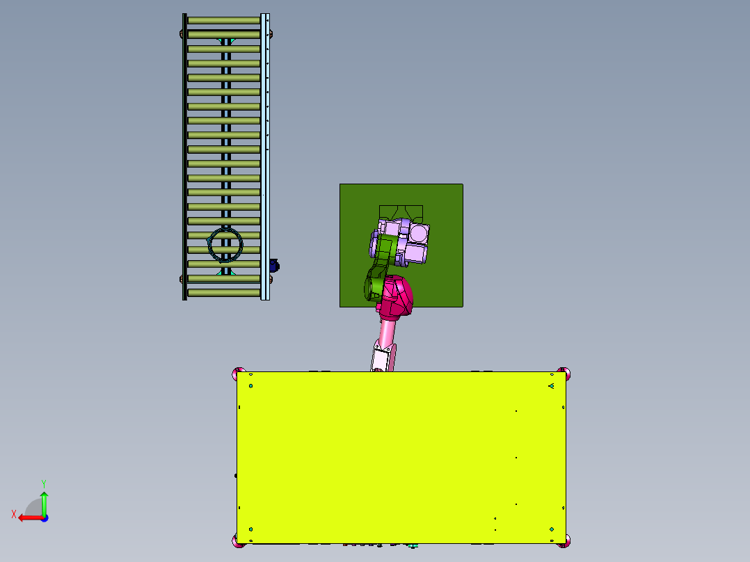机壳表面质量检测系统后视图