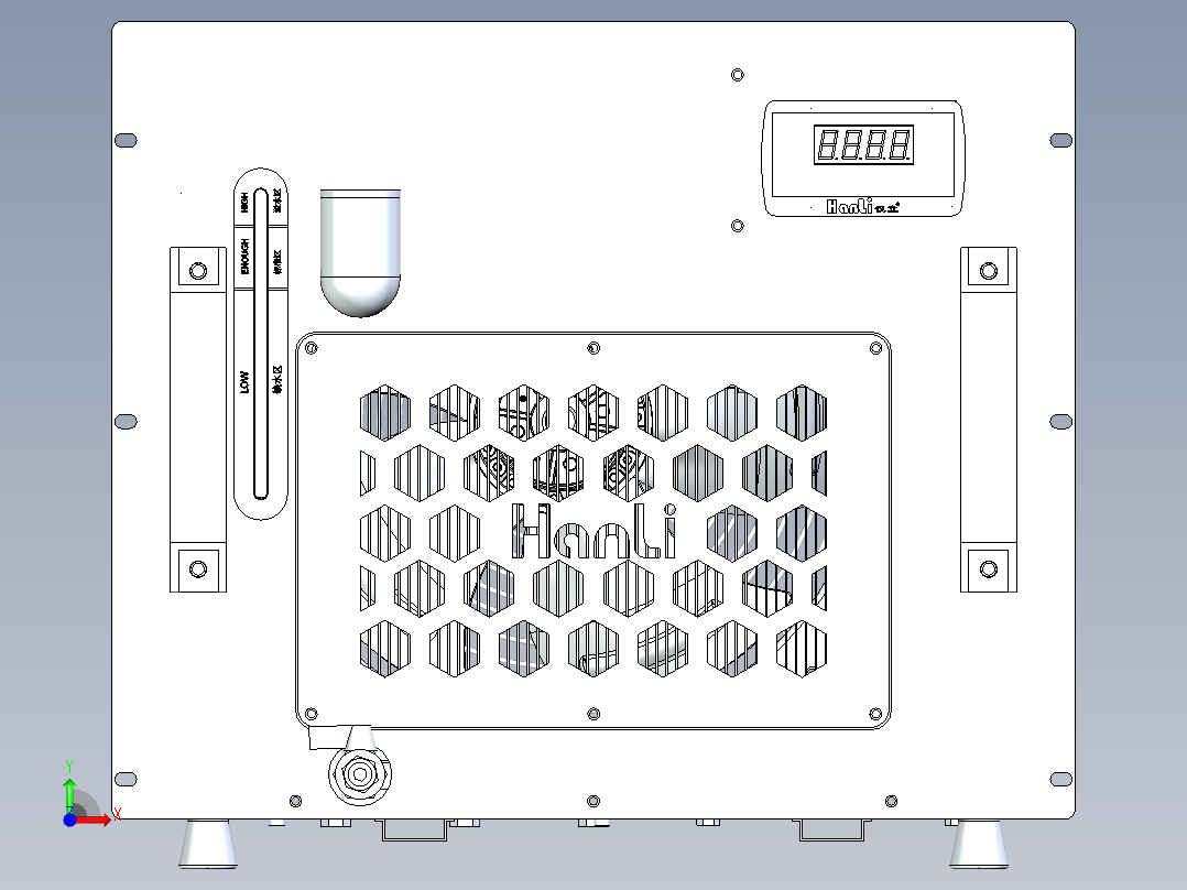 汉立冷水机前视图