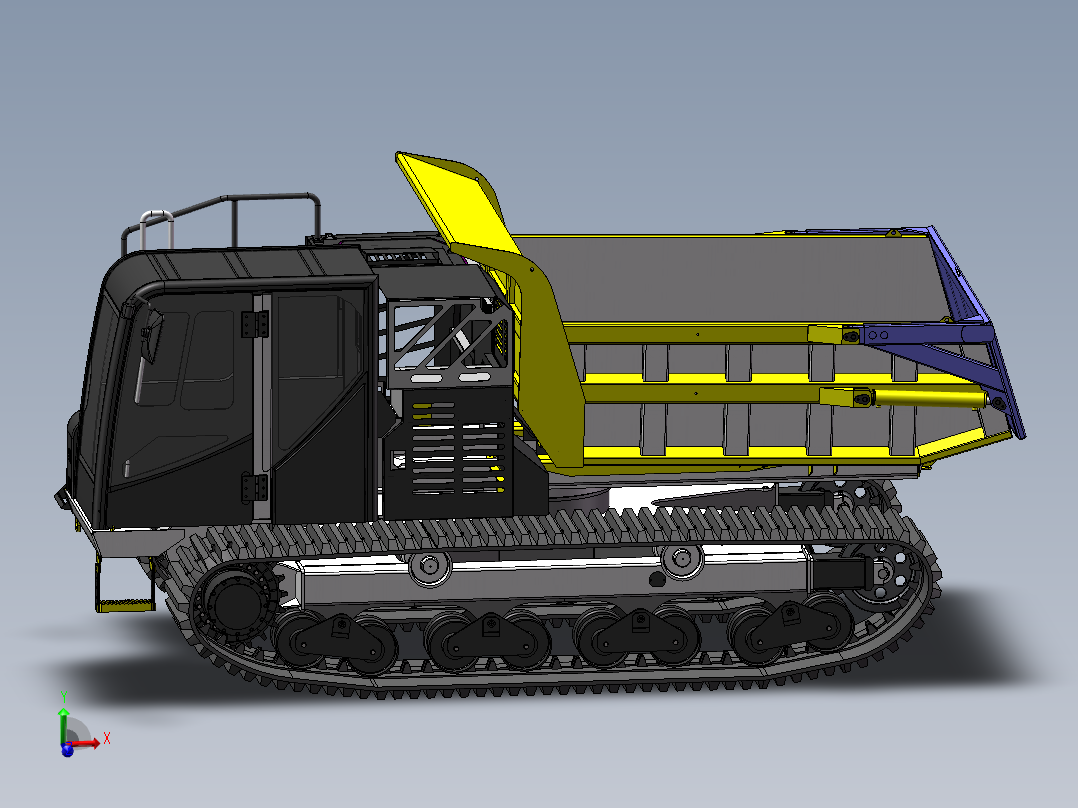 IC70R新型履带自卸运输车载重7吨