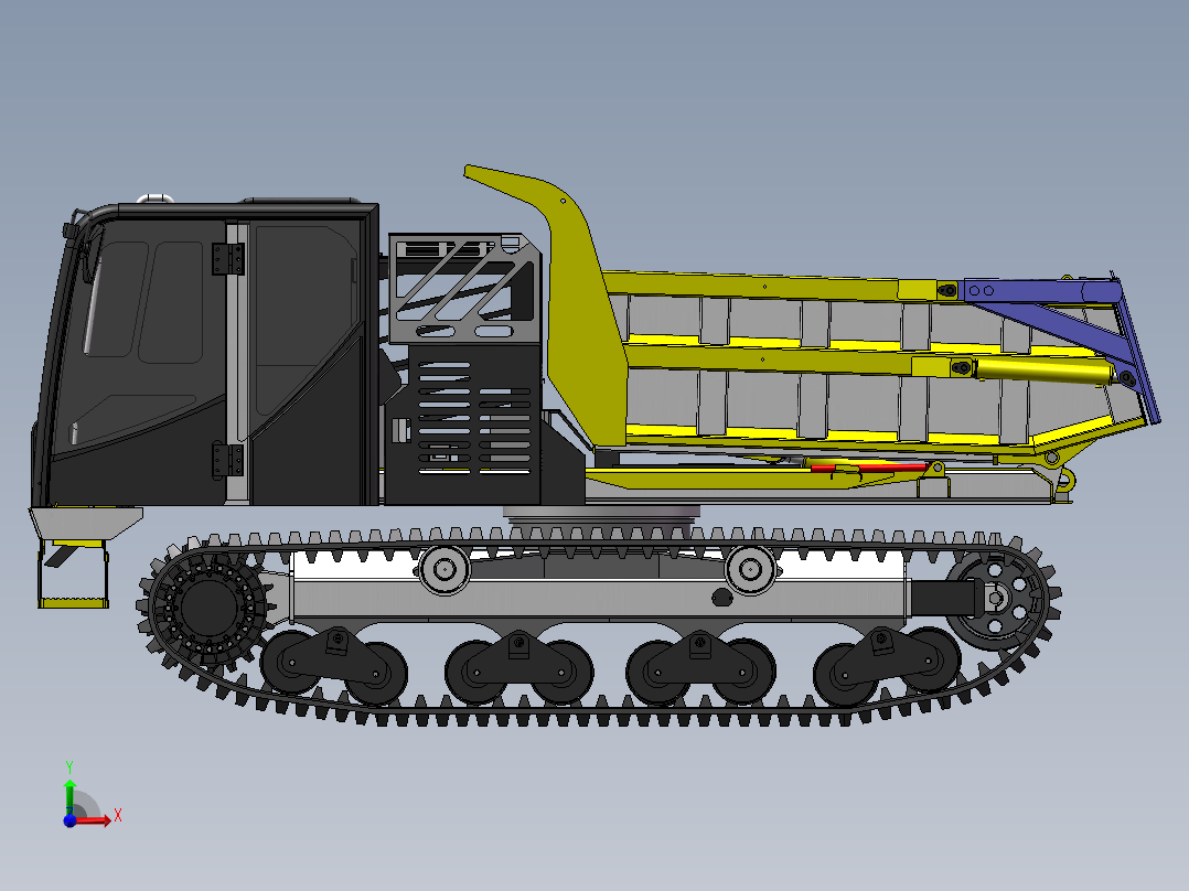 IC70R新型履带自卸运输车载重7吨前视图