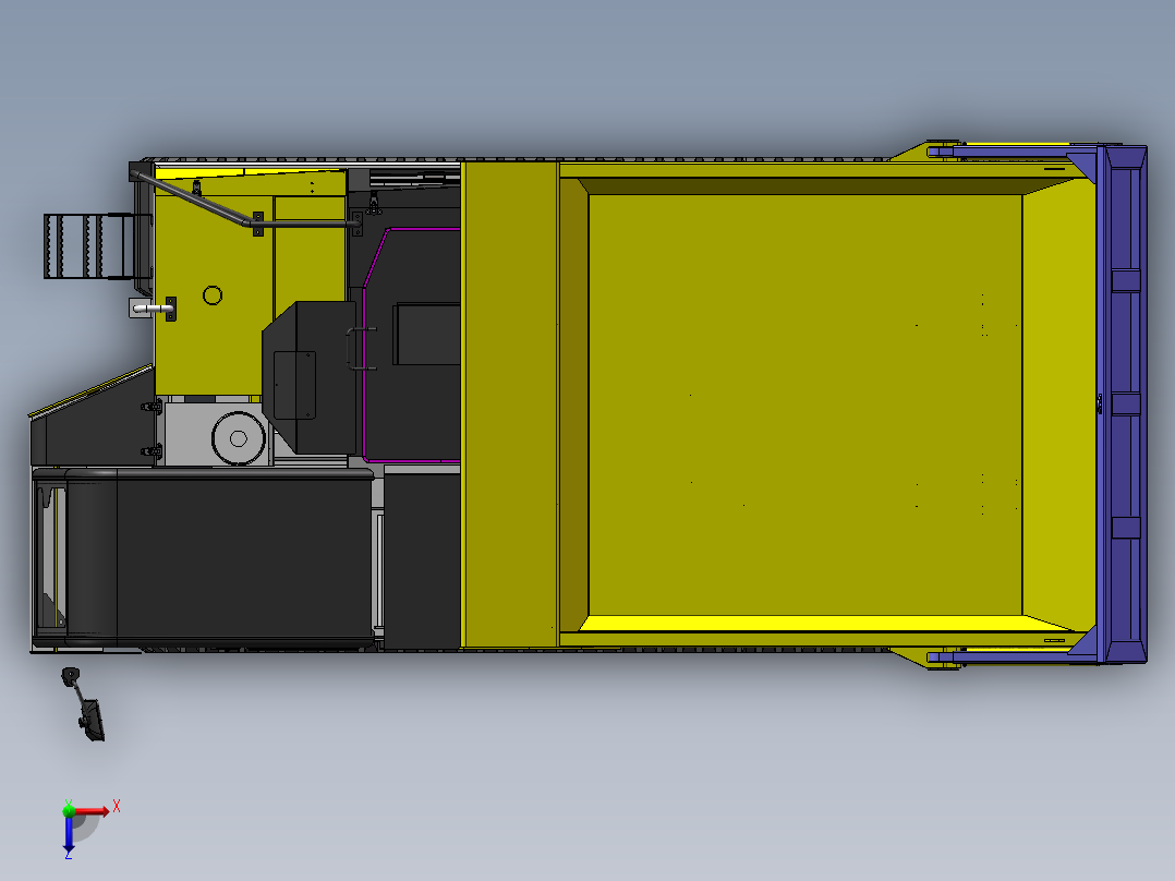IC70R新型履带自卸运输车载重7吨俯视图