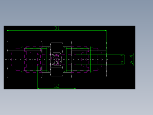 PARKER管接头EO Union G04LLCF_front