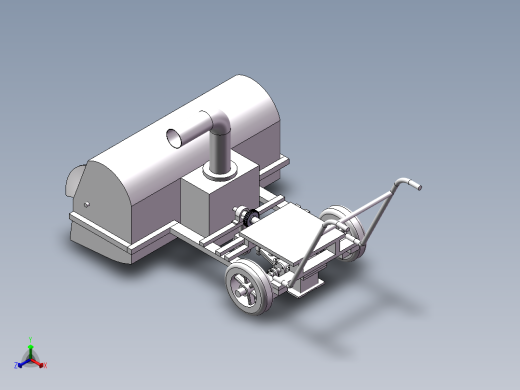小型电动除雪机设计【含三维SW模型及CAD图纸说明书仿真动画+ansys仿真云图】正等轴测缩略图