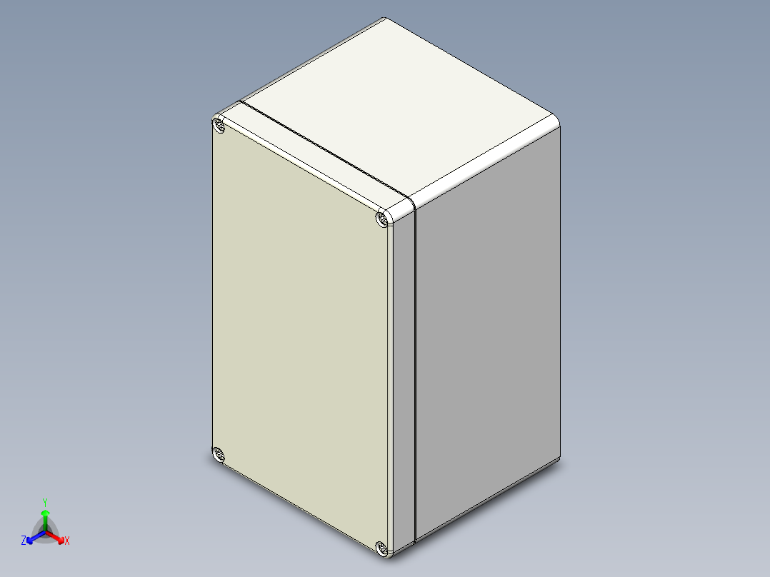 F-200x120x113接线盒正等轴测图