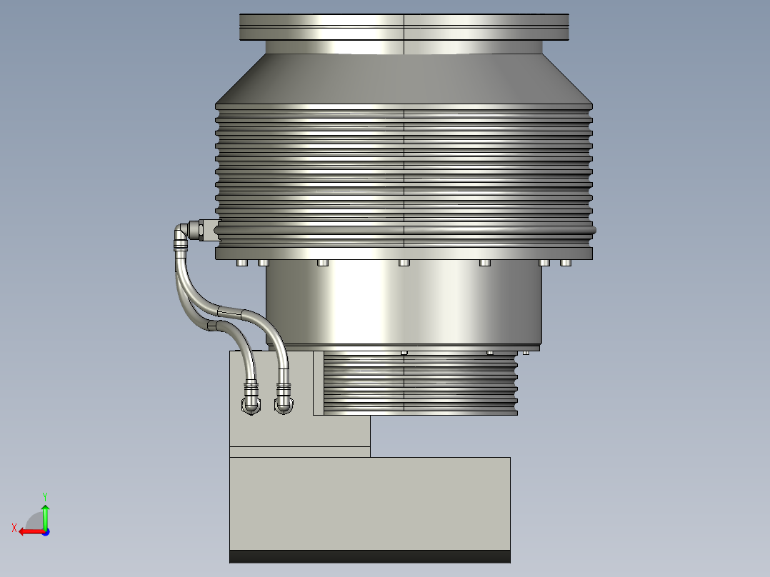 莱宝 分子泵 TURBOVAC MAG W 2200 iPL 参考模型MF50后视图