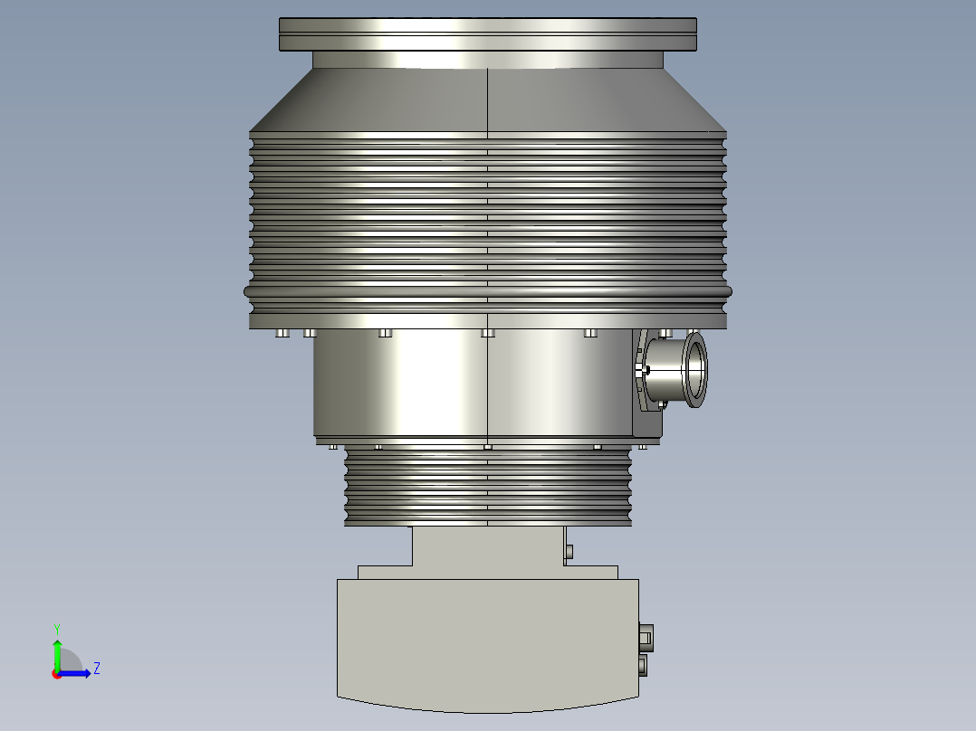 莱宝 分子泵 TURBOVAC MAG W 2200 iPL 参考模型MF50左视图