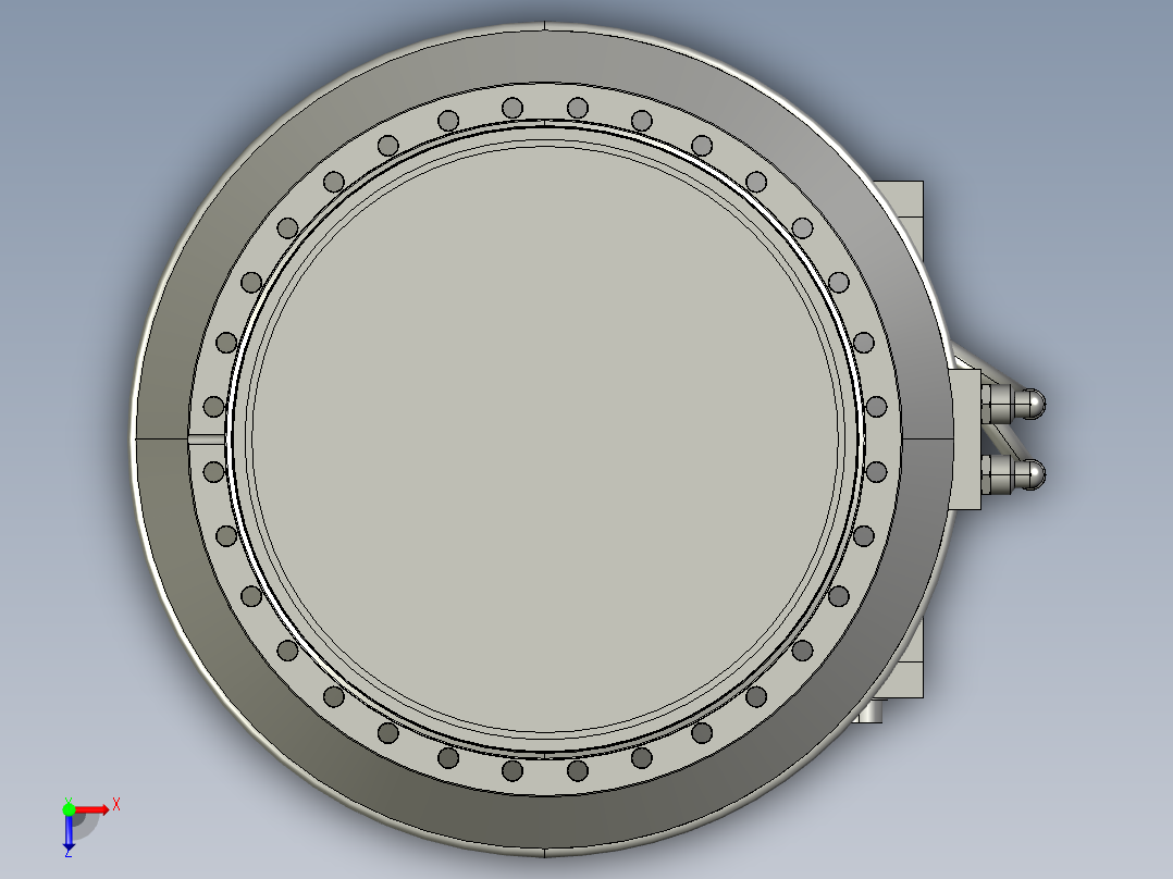 莱宝 分子泵 TURBOVAC MAG W 2200 iPL 参考模型MF50俯视图