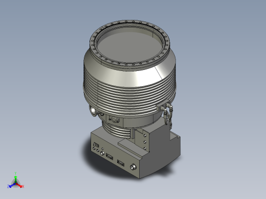 莱宝 分子泵 TURBOVAC MAG W 2200 iPL 参考模型MF50正等轴测缩略图