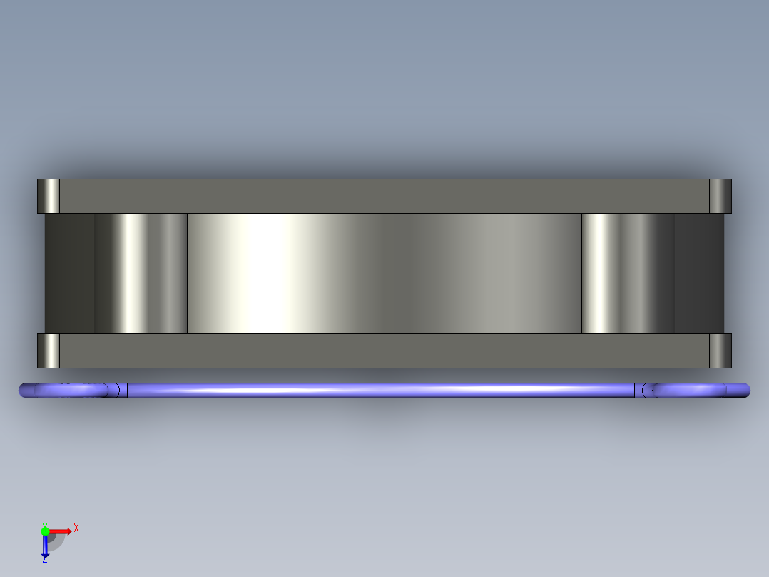 9090工业电柜散热扇俯视图