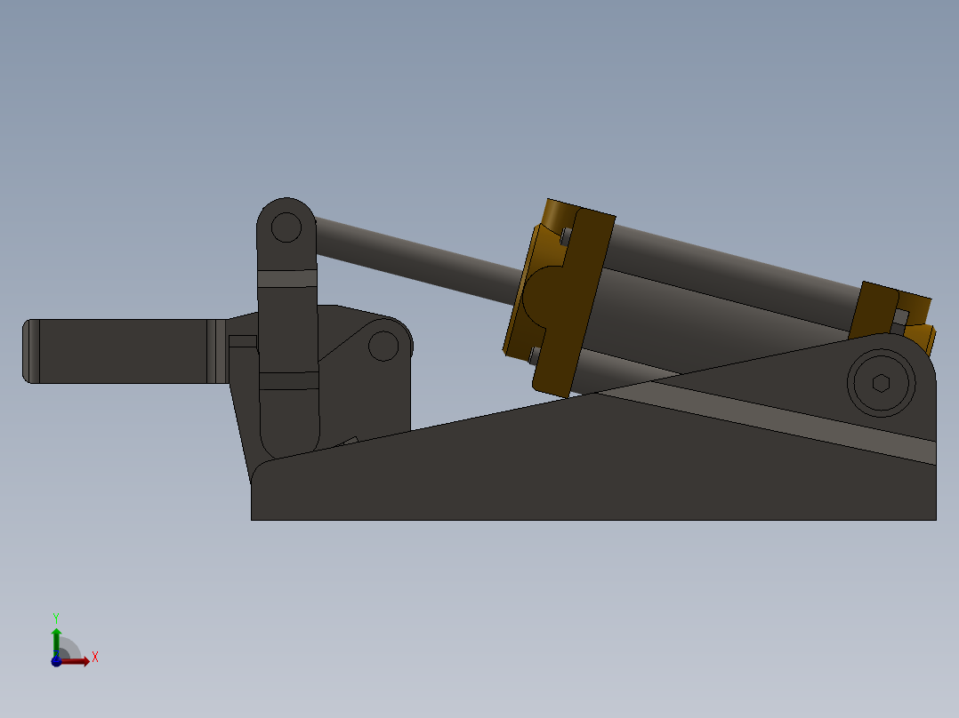 气动杠杆夹具AP3前视图