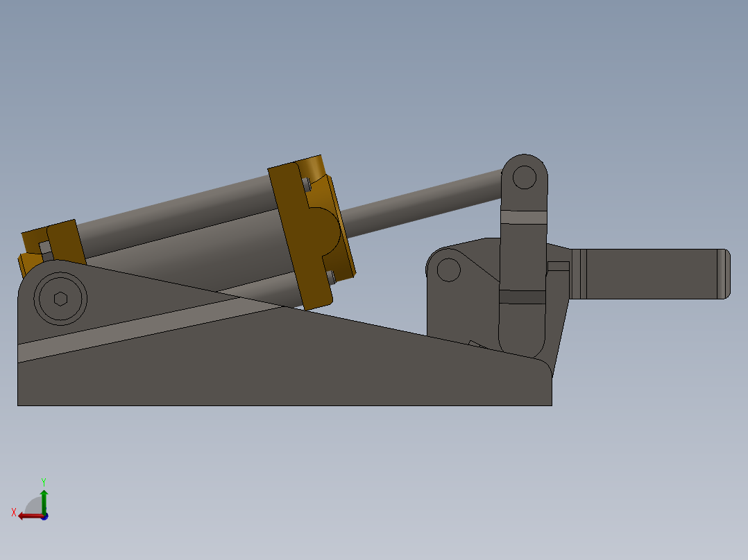 气动杠杆夹具AP3后视图