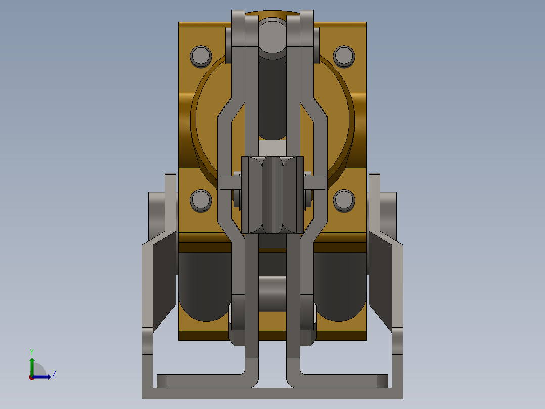 气动杠杆夹具AP3左视图