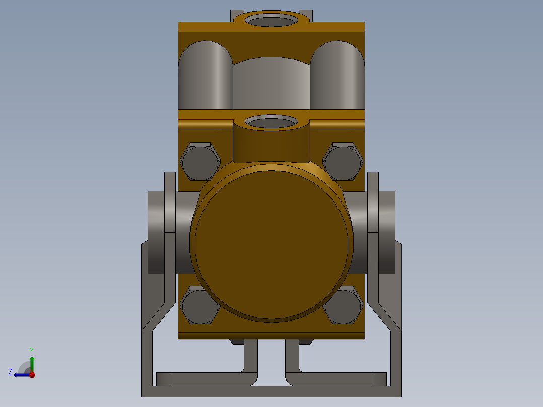 气动杠杆夹具AP3右视图